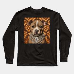 Staffy Gold Long Sleeve T-Shirt